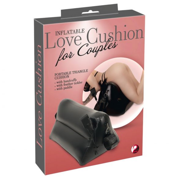 You2Toys Love Cushion - napihljiv set seksualnih blazin (črna) 