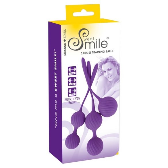 SMILE 3 Skittles - komplet kroglic gejzirja - vijolična (3 kosi) 