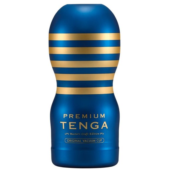 TENGA Premium Original - masturbator za enkratno uporabo (moder) 