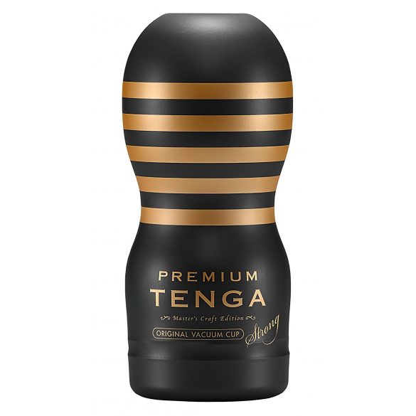 TENGA Premium Strong - masturbator za enkratno uporabo (črn) 