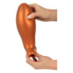 Anos - velik analni dildo (oranžna)