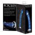 Icicles No. 29 - spiralni stekleni dildo s penisom (modri) 