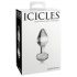 Icicles No. 44 - stožčasti, stekleni analni dildo (prozoren)