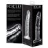 Icicles No. 62 - stekleni dildo s penisom (prosojen) 