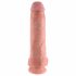 Kraljevski penis 11 - prisesalni dildo z moda (28 cm) - naraven