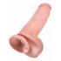 Kraljevski penis 11 - prisesalni dildo z moda (28 cm) - naraven