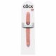 King Cock 12 Slim - realistični dvojni dildo (31 cm) - naravni