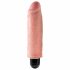 King Cock 6 Stiffy - vodoodporen, realističen vibrator (15 cm) - naravni 