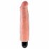 King Cock 7 Stiffy - vodoodporen, realističen vibrator (18 cm) - naravni 