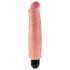 King Cock 7 Stiffy - vodoodporen, realističen vibrator (18 cm) - naraven