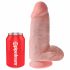 Kraljevi kurac 9 debeluh - dildo z modom in priseskom (23 cm) - naravno