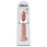 King Cock 13 - ogromen realistični dildo (33 cm) - naravno