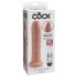 King Cock 7 Foremanator - realistični dildo (18 cm) - naravni 