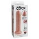 King Cock 7 - realistični dildo (18 cm) - naravna barva