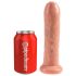 King Cock 7 Foremanator - realistični dildo (18 cm) - naravni 