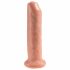 King Cock 7 - realistični dildo (18 cm) - naravna barva