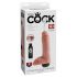 King Cock 8 - realistični ejakulirajoči dildo (20cm) - naraven