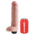 King Cock 10 - realističen dildo za brizganje (25 cm) - naravni 