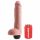 King Cock 11 - realističen dildo za brizganje (28 cm) - naravni 