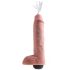 King Cock 11 - realističen dildo za brizganje (28 cm) - naravni 