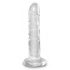 King Cock Clear 6 - lepljivi dildo (15 cm) 