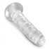 King Cock Clear 6 - lepljivi dildo (15 cm) 