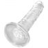 King Cock Clear 6 - lepljivi dildo (15 cm) 