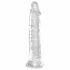 King Cock Clear 8 - velik dildo s priseskom (20 cm)