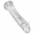 King Cock Clear 8 - velik dildo s priseskom (20 cm)