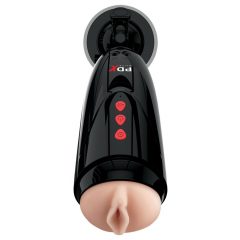   PDX Elite Dirty Talk - vibracijski masturbator z možnostjo polnjenja (črn)