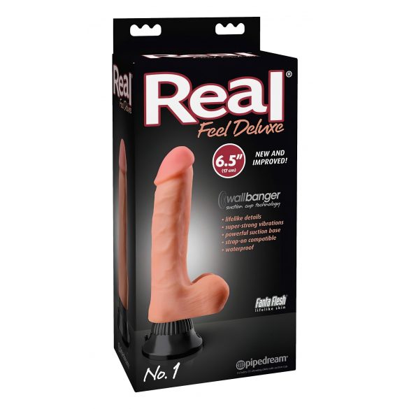 Real Feel Deluxe No.1 - vibrator za moda (naravni) 