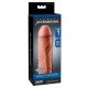 X-TENSION Perfect 1 - realistični kondom za penis (17,7 cm) - naravna barva