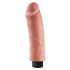 King Cock 8 - upogljiv, realističen vibrator (25 cm) 