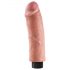 King Cock 8 - upogljiv, realističen vibrator (25 cm) 