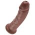 King Cock 8 dildo (20cm) - rjava