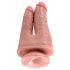 King Cock Double Penetrator - realistični dvojni dildo (naravni) 