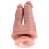 King Cock Double Penetrator - realistični dvojni dildo (naravni) 