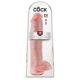 King Cock 15 - prisesek dildó s testisi (38 cm) - naraven