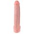 King Cock 15 - prisesek dildó s testisi (38 cm) - naraven