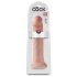 King Cock 14 - velik dildo z objemko (36 cm) - naravni 