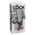 King Cock Strap-on 10 - votli dildo s pasovi za pripenjanje (25 cm) 