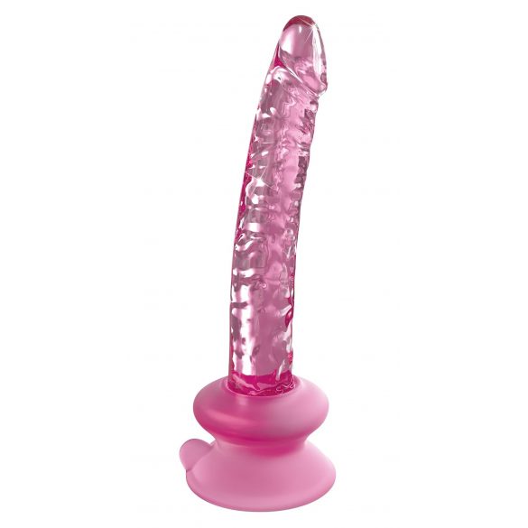 Icicles No. 86 - Stekleni dildo za penis (roza) 