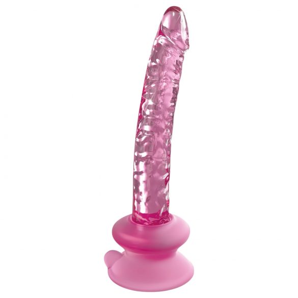 Icicles No. 86 - stekleni dildo s penisom (roza)