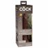 King Cock Elite 7- pripenjalni, realistični dildo (18 cm) - rjav 