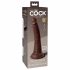 King Cock Elite 7- pripenjalni, realistični dildo (18 cm) - rjav 