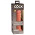 King Cock Elite 8 - prisesna dildo (20 cm) - temno naravna