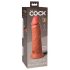 King Cock Elite 8 - pripenjalni, realistični dildo (20 cm) - temno naraven 