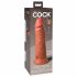 King Cock Elite 8 - prisesna dildo (20 cm) - temno naravna