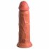 King Cock Elite 8 - prisesna dildo (20 cm) - temno naravna