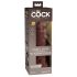 King Cock Elite 8 - pripenjalni, realistični dildo (20 cm) - rjav 